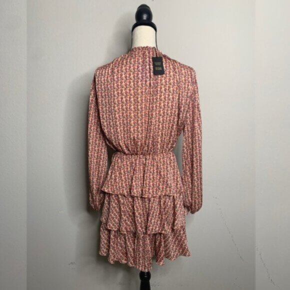 NWT Maje Rilivate Floral Print Tiered Mini Dress - Picture 10 of 17